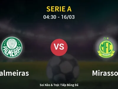 Kết Quả: Palmeiras 1-0 Mirassol – Highlight & Bàn Thắng | Serie A