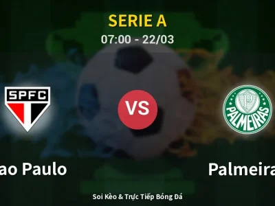 Kết Quả: Sao Paulo 0-1 Palmeiras – Highlight & Bàn Thắng | Serie A