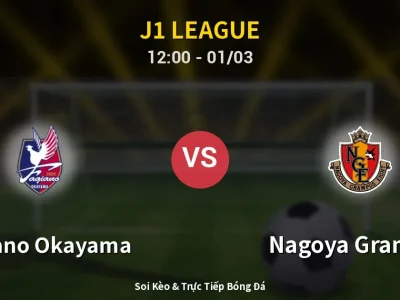 Kết Quả: Fagiano Okayama 1-1 Nagoya Grampus – Highlight & Bàn Thắng | J1 League
