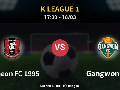 Soi Kèo Bucheon FC 1995 vs Gangwon FC – 17:30 18/03 | Nhận Định, Dự Đoán Tỷ Số