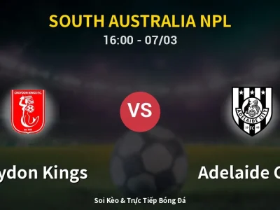 Kết Quả: Croydon Kings 0-4 Adelaide City – Highlight & Bàn Thắng | South Australia NPL