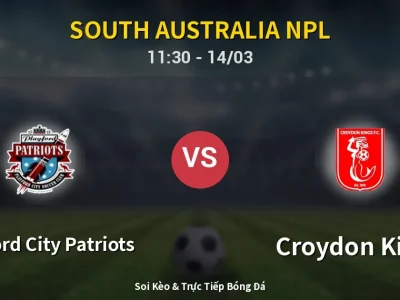 Kết Quả: Playford City Patriots 2-0 Croydon Kings – Highlight & Bàn Thắng | South Australia NPL