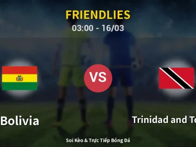Kết Quả: Bolivia 3-0 Trinidad and Tobago – Highlight & Bàn Thắng | Friendlies