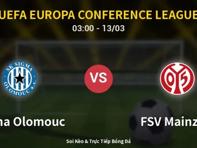 Kết Quả: Sigma Olomouc 0-0 FSV Mainz 05 – Highlight & Bàn Thắng | UEFA Europa Conference League