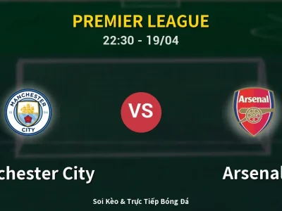 Soi Kèo Manchester City vs Arsenal – 22:30 19/04 | Nhận Định, Dự Đoán Tỷ Số