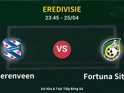 Soi Kèo Heerenveen vs Fortuna Sittard – 23:45 25/04 | Nhận Định, Dự Đoán Tỷ Số
