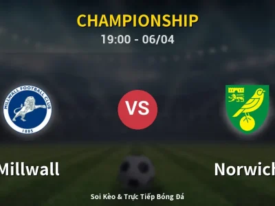 Soi Kèo Millwall vs Norwich – 19:00 06/04 | Nhận Định, Dự Đoán Tỷ Số