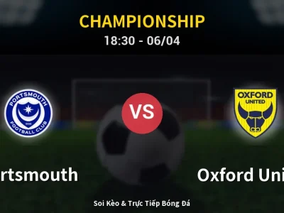 🔴 Trực Tiếp: Portsmouth 1-0 Oxford United – Link Xem Championship (Full HD)