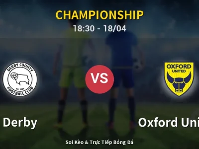 Soi Kèo Derby vs Oxford United – 18:30 18/04 | Nhận Định, Dự Đoán Tỷ Số