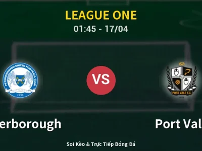 Kết Quả: Peterborough 1-3 Port Vale – Highlight & Bàn Thắng | League One