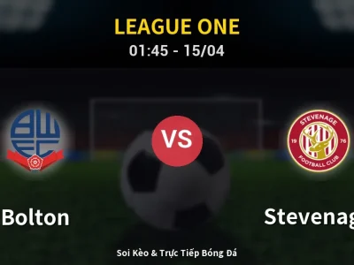 Kết Quả: Bolton 5-1 Stevenage – Highlight & Bàn Thắng | League One