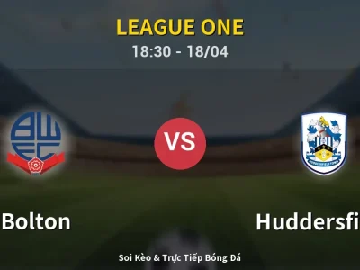 Soi Kèo Bolton vs Huddersfield – 18:30 18/04 | Nhận Định, Dự Đoán Tỷ Số