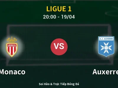 🔴 Trực Tiếp: Monaco 0-2 Auxerre – Link Xem Ligue 1 (Full HD)