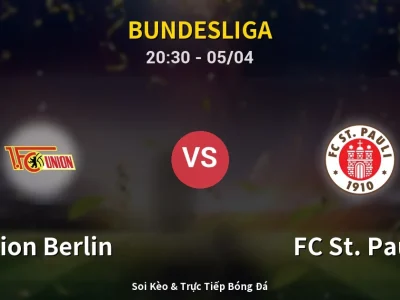 Soi Kèo Union Berlin vs FC St. Pauli – 20:30 05/04 | Nhận Định, Dự Đoán Tỷ Số