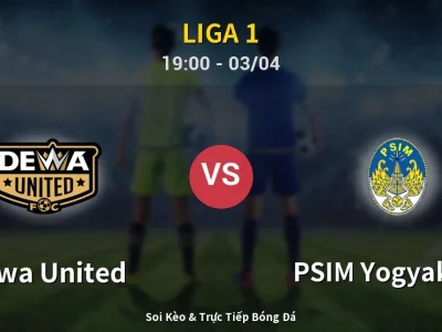 Soi Kèo Dewa United vs PSIM Yogyakarta – 19:00 03/04 | Nhận Định, Dự Đoán Tỷ Số