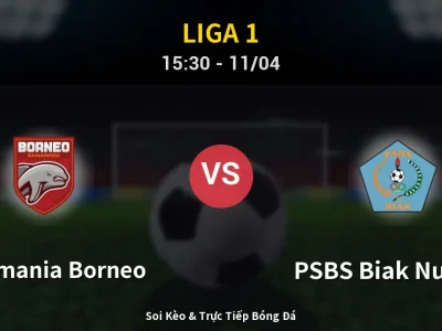 Soi Kèo Pusamania Borneo vs PSBS Biak Numfor – 15:30 11/04 | Nhận Định, Dự Đoán Tỷ Số