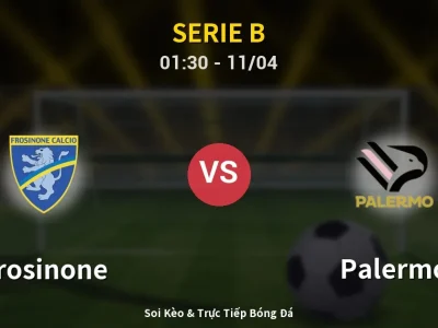 🔴 Trực Tiếp: Frosinone 0-0 Palermo – Link Xem Serie B (Full HD)