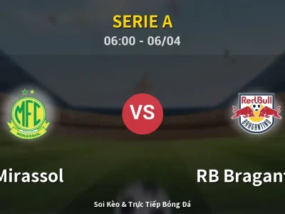 Kết Quả: Mirassol 0-1 RB Bragantino – Highlight & Bàn Thắng | Serie A