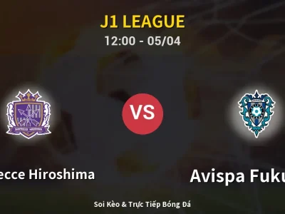 🔴 Trực Tiếp: Sanfrecce Hiroshima 0-1 Avispa Fukuoka – Link Xem J1 League (Full HD)