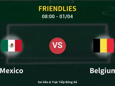 Kết Quả: Mexico 1-1 Belgium – Highlight & Bàn Thắng | Friendlies
