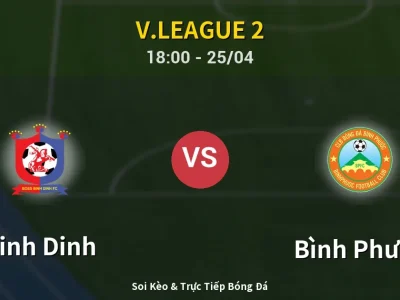 Soi Kèo Binh Dinh vs Bình Phước – 18:00 25/04 | Nhận Định, Dự Đoán Tỷ Số