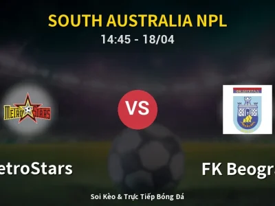 Kết Quả: MetroStars 3-0 FK Beograd – Highlight & Bàn Thắng | South Australia NPL
