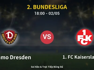Soi Kèo Dynamo Dresden vs 1. FC Kaiserslautern – 18:00 02/05 | Nhận Định, Dự Đoán Tỷ Số
