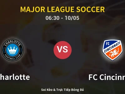 🔴 Trực Tiếp: Charlotte 0-1 FC Cincinnati – Link Xem Major League Soccer (Full HD)
