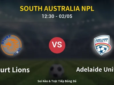 Soi Kèo Sturt Lions vs Adelaide United II – 12:30 02/05 | Nhận Định, Dự Đoán Tỷ Số