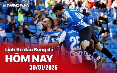 Lịch Trực Tiếp Bóng Đá Hôm Nay 30/01: Cập Nhật Đầy Đủ V-League, La Liga, Serie A, Bundesliga 1